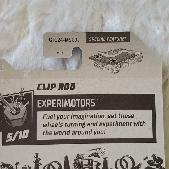 HOT WHEELS Experimotors™️ Mattel CLIP ROD Collectible Matchbox Race Car - Picture 4 of 6